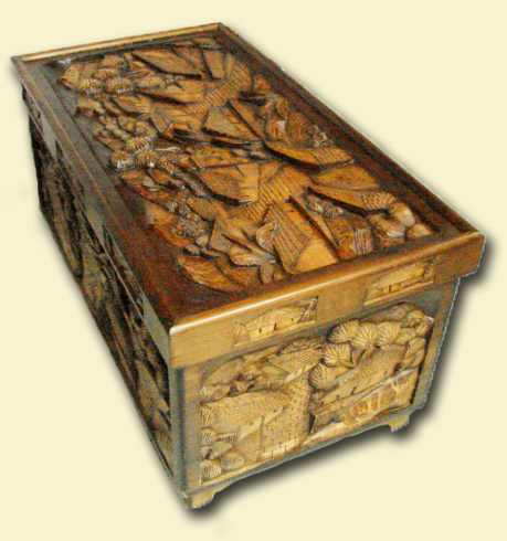 Roatan Hand Carved Mahogony doors chests coffee tables